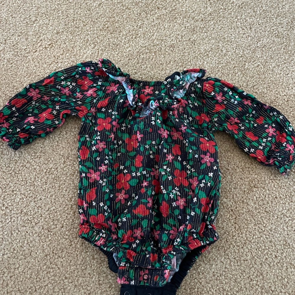 Baby cat and jack onesie